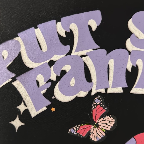 Psychedelic Mushroom Fantasy Cropped Raglan - Picture 8 of 14